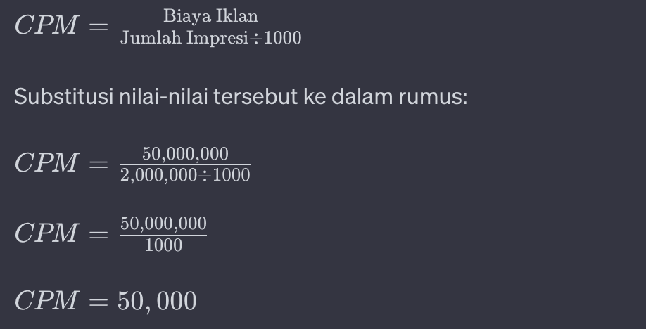 Apakah Arti Cost Per Mille (CPM)?